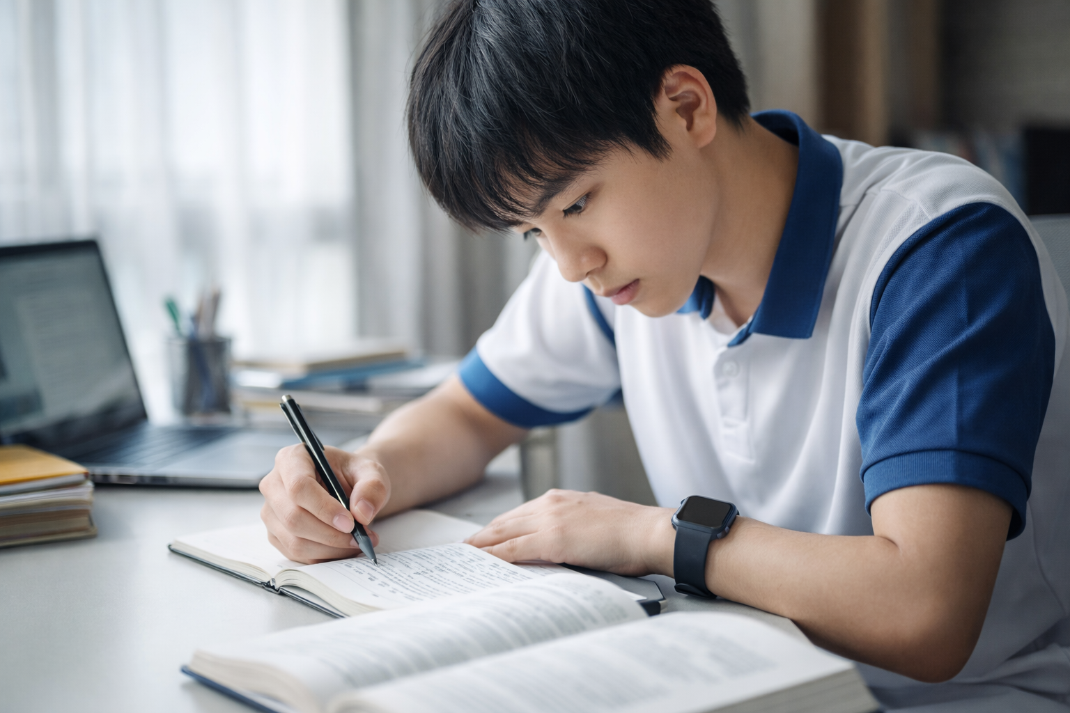 熊本市中央区の家庭教師KY1の1対1個別指導の様子